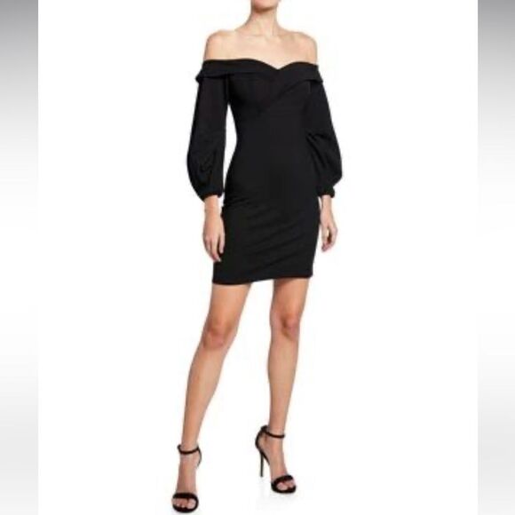donna mizani Dresses & Skirts - Donna Mizani Camilla off the shoulder dress, bell sleeves